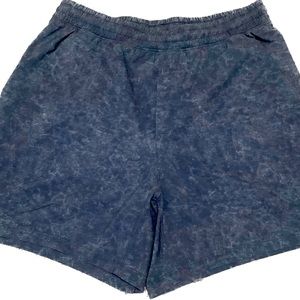 Lululemon Men's Shorts Blue/Gray Multi. Linerless. 5” inseam. Great Condition.
